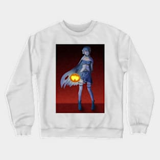 Mummy Sayaka Night Background Crewneck Sweatshirt